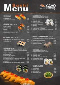kayo sushi menu